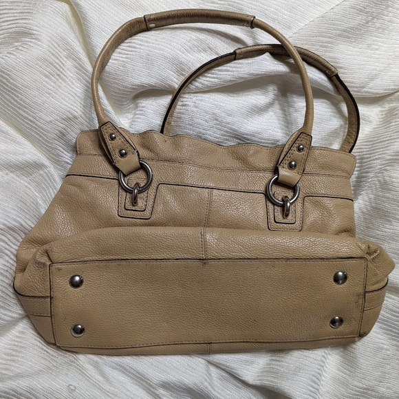 Coach Penelope Top Ruffle Tan Bag - Picture 4 of 6